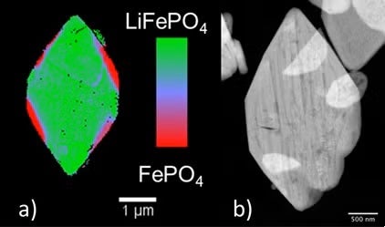 Chemical phase map and stem image 