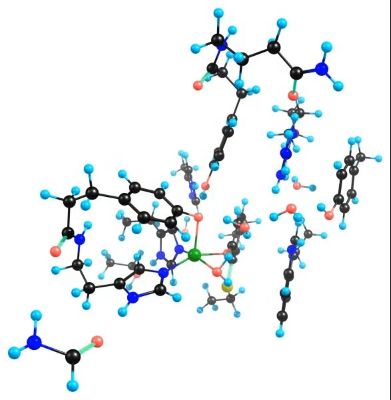 GO active site with its smallest necessary protein environment.